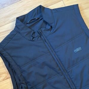 Travis Mathew Vest Mens Sz L Black Interlude Puffer Quilted Rip-Stop